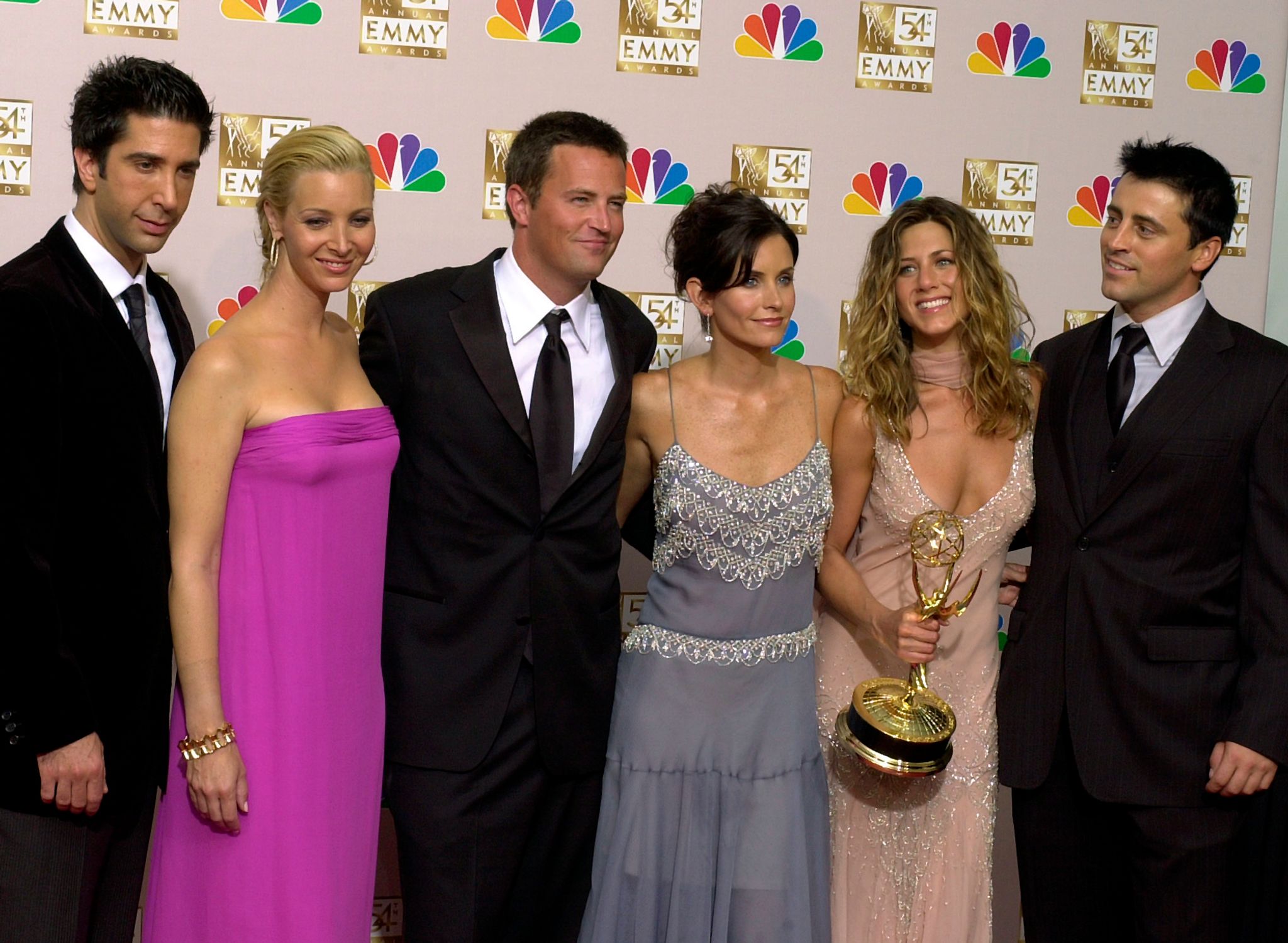 David Schwimmer (l-r), Lisa Kudrow, Matthew Perry, Courteney Cox, Jennifer Aniston und Matt LeBlanc standen für die beliebte TV-Serie «Friends» gemeinsam vor der Kamera.