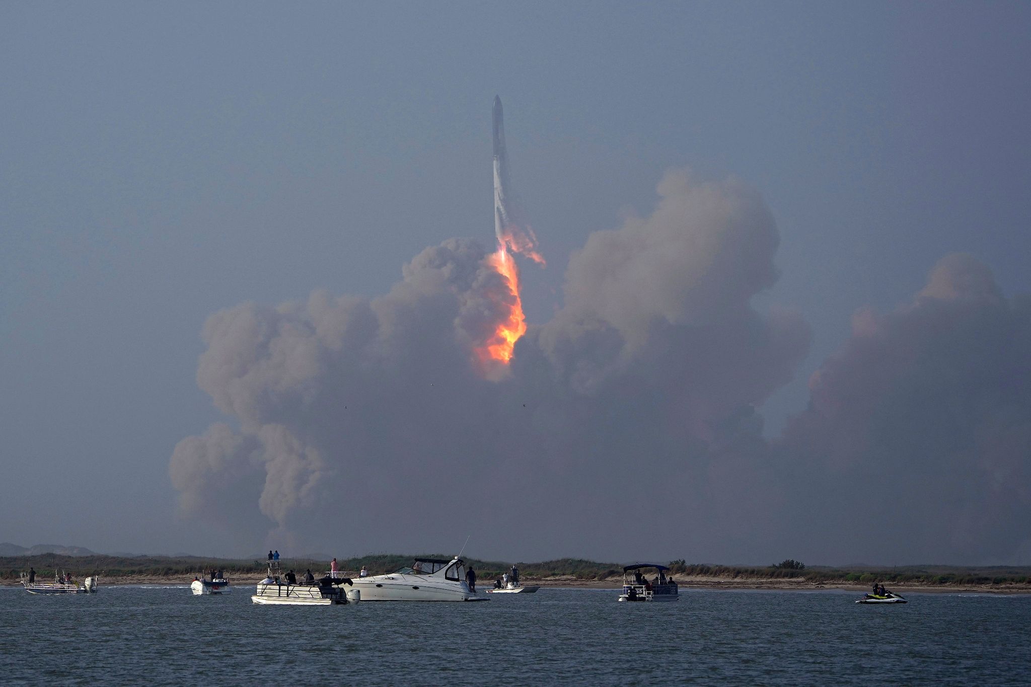 Das «Starship» von SpaceX war Mitte April erstmals zu einem unbemannten Teststart aufgebrochen.