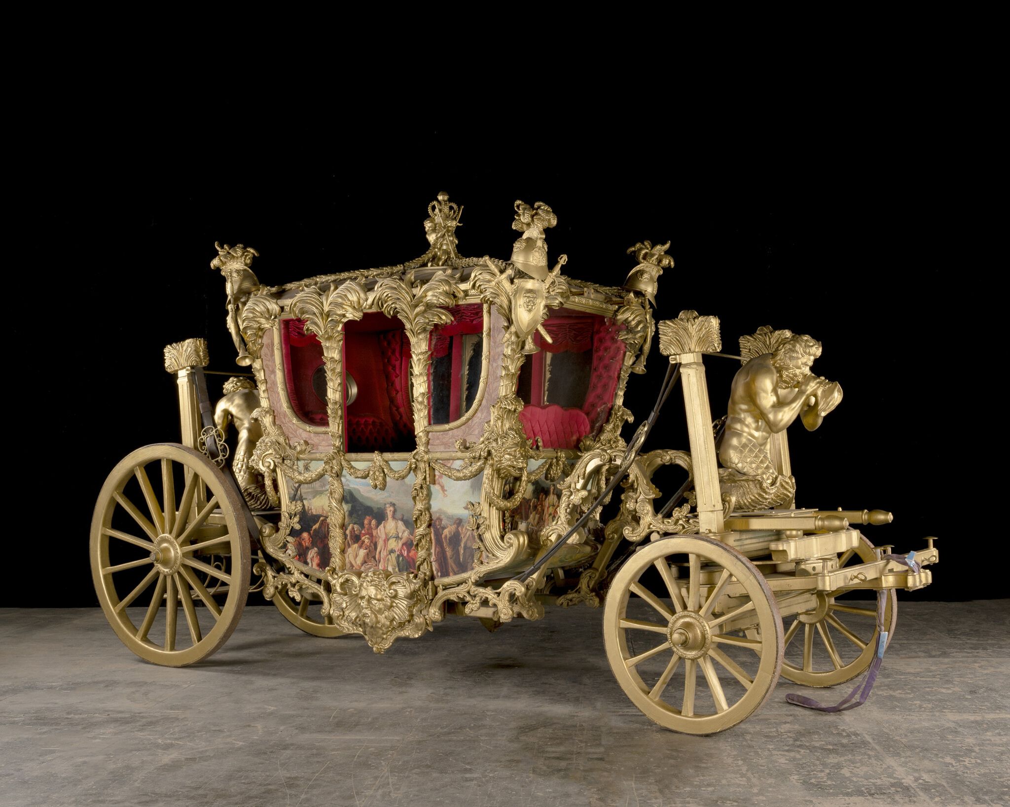 Wer möchte eine Kutsche haben? Das Londoner Auktionshaus Bonhams versteigert die Reproduktion der Krönungskutsche.