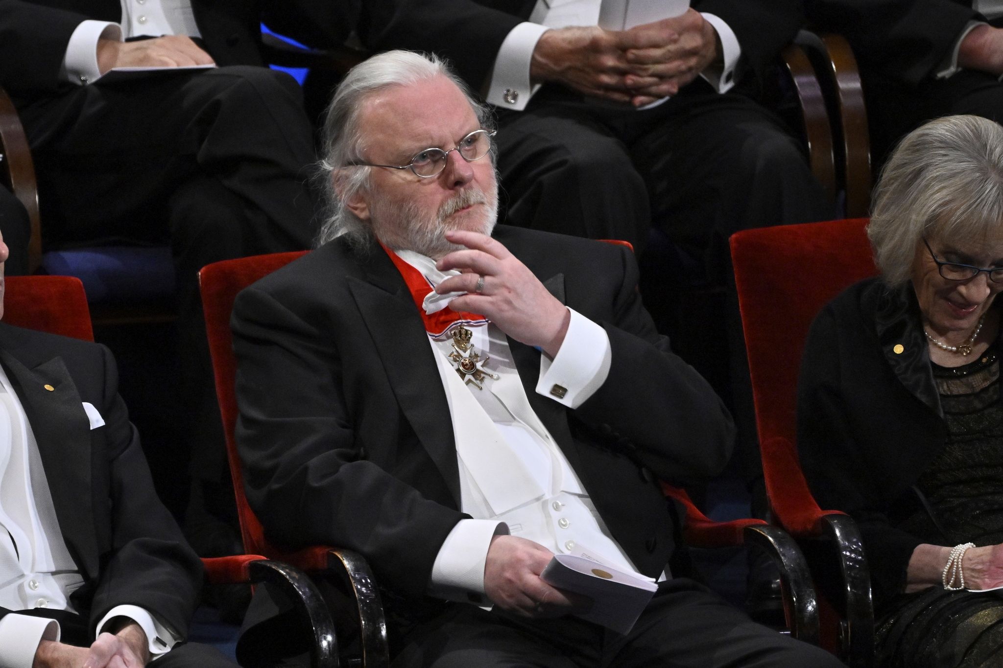 Jon Fosse bei der Nobelpreisverleihung in Stockholm.