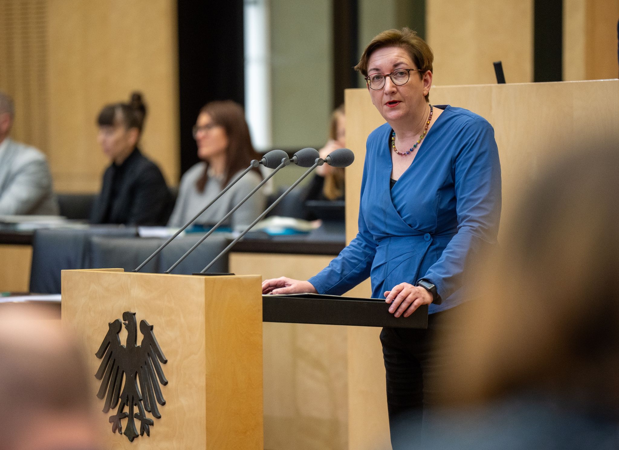 Bau-Ministerin Klara Geywitz wirbt im Bundesrat für einen Gesetzesentwurf zur kommunalen Wärmeplanung.