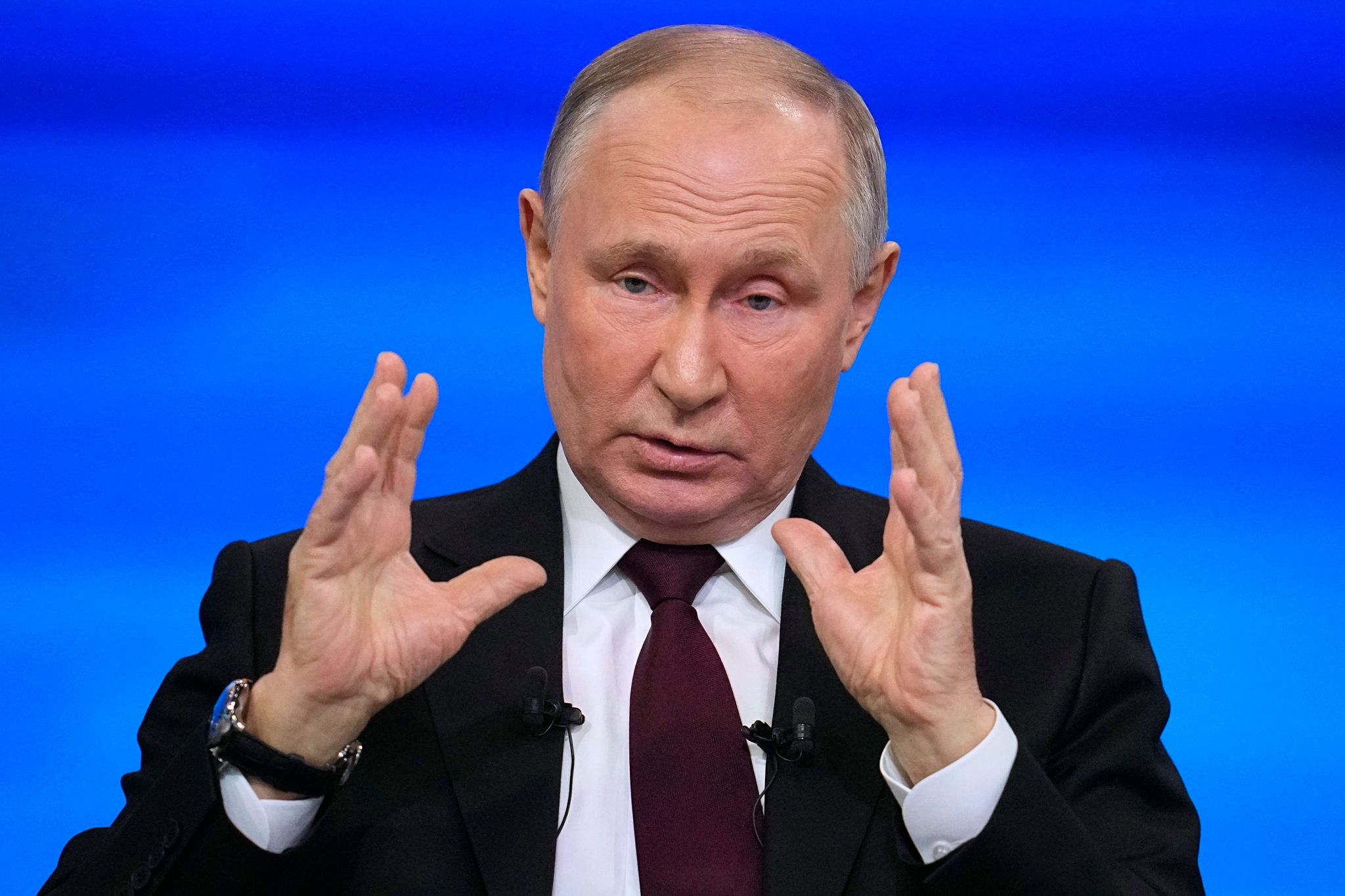Russlands Präsident Wladimir Putin führt seit fast 22 Monaten Krieg gegen die Ukraine.