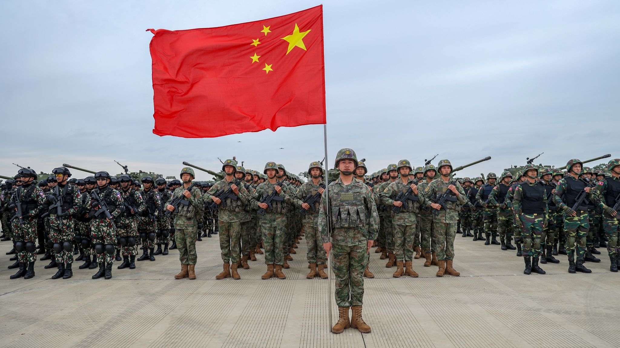 Soldaten in der südchinesischen Provinz Guangdong.