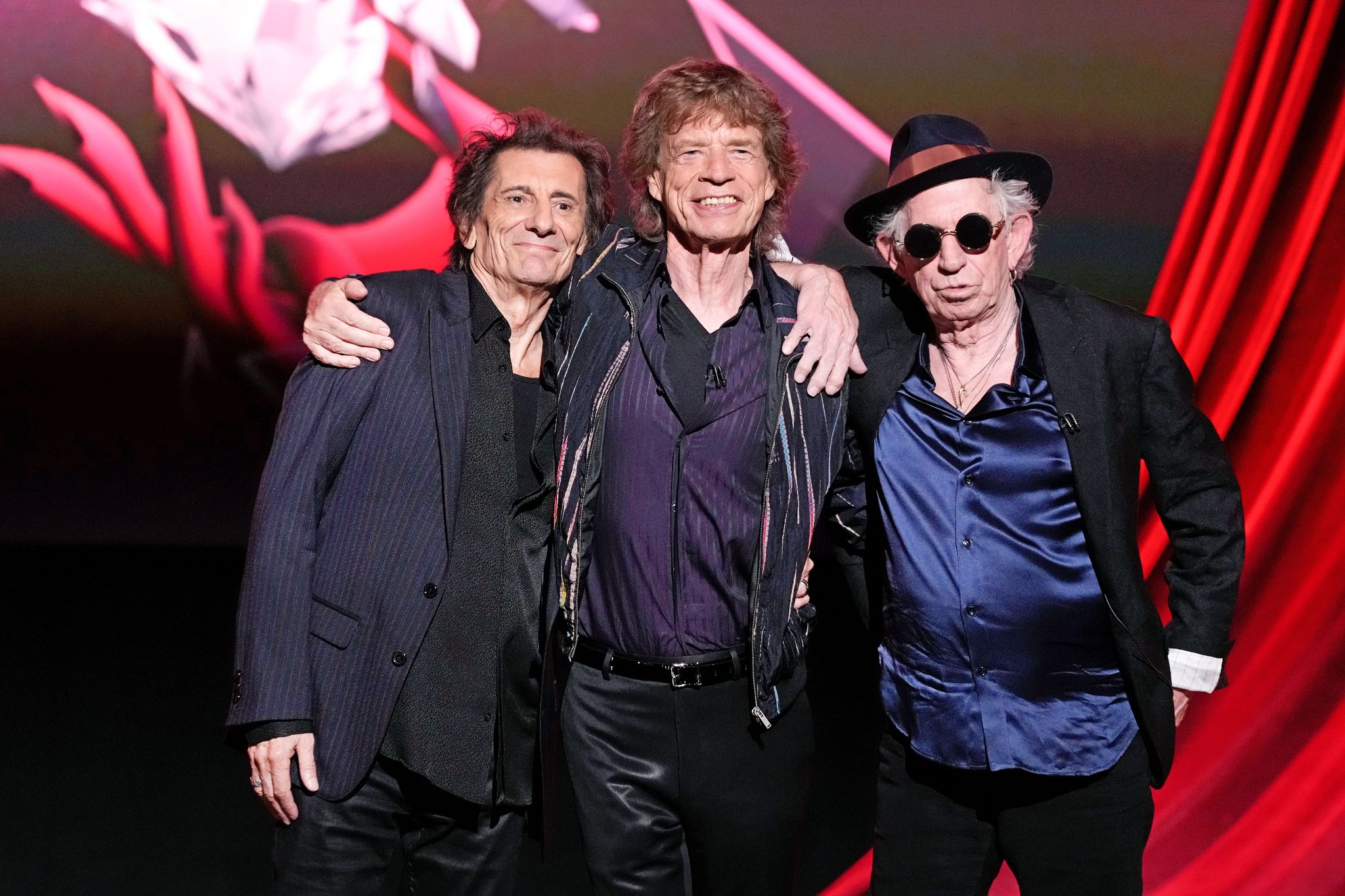 Ronnie Wood (l-r), Mick Jagger und Keith Richards von den Rolling Stones.